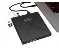 Zenwire Napęd Zewnętrzny DVD-CD RW HUB USB-C USB 3.0 4w1 SD SY885 - 1604630 - zdjęcie 7